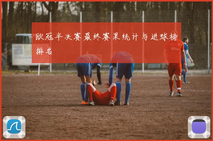 欧冠半决赛最终赛果统计与进球榜排名